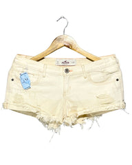 Hollister Cream Jeans Short For Women Large