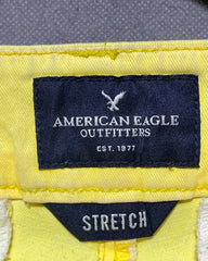 American Eagle Yellow Jeans Short For Women Large