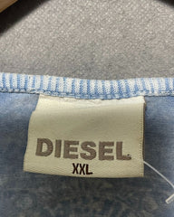 Diesel Blue Cotton Vest T Shirt For Women M