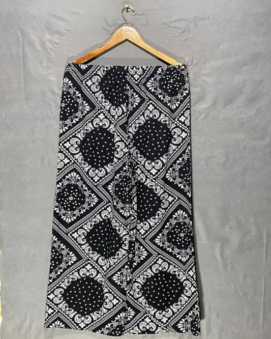 SHEIN Black Cotton Plazo For Women Large