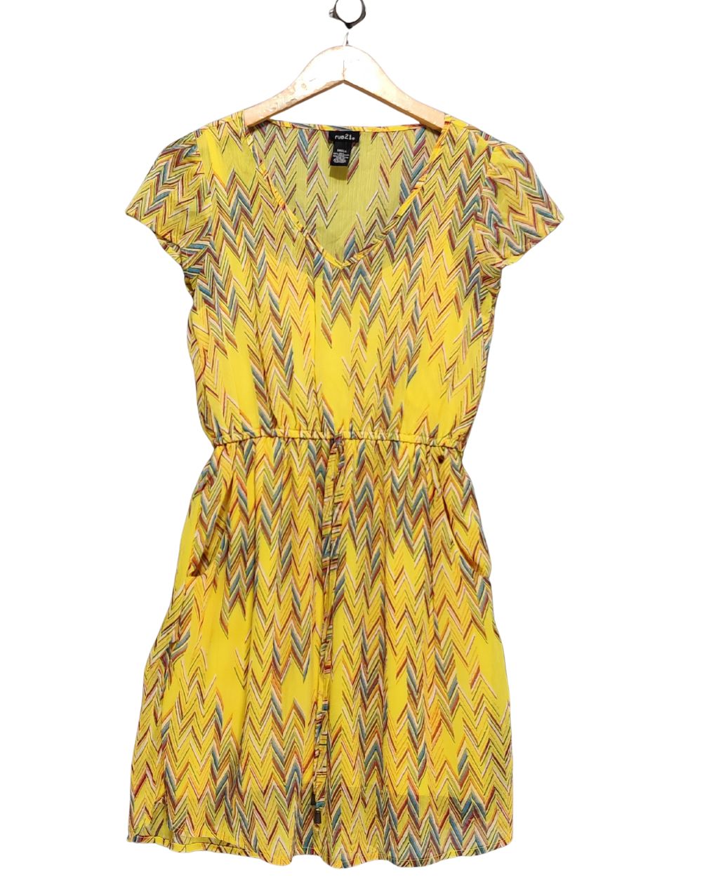 Rue21 Yellow Polyester For Women Dresses S