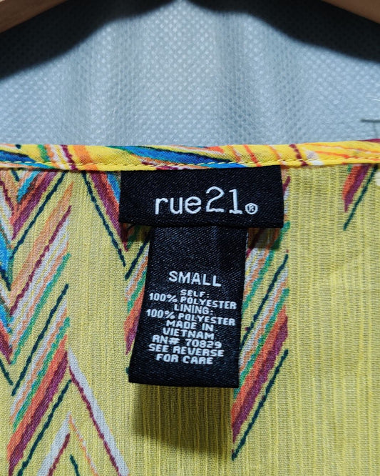 Rue21 Yellow Polyester For Women Dresses S