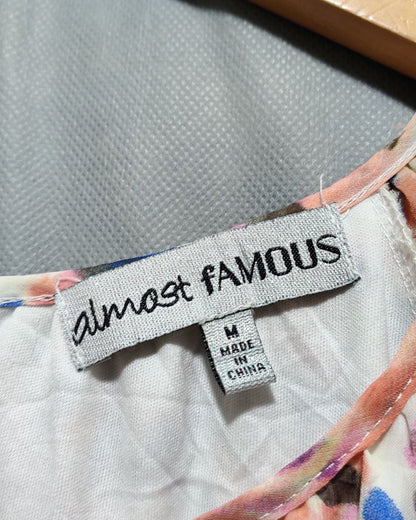 Almost Famous Multi Polyester For Women Dresses Medium