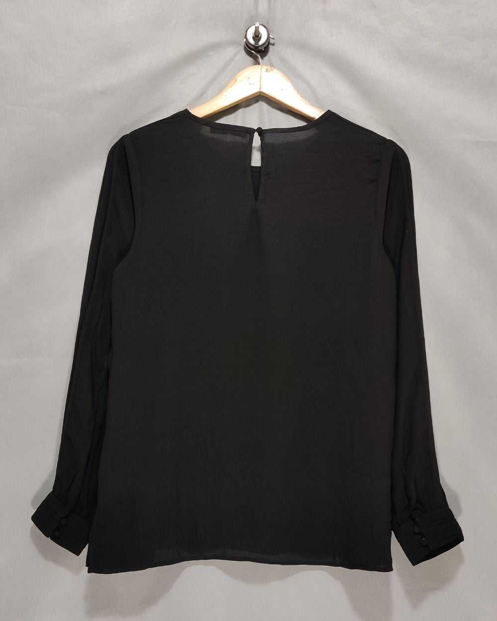 TAHARI Black Polyester For Women Crop Tops Medium