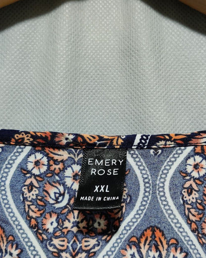 Emery Rose Brown Cotton For Women Crop Tops XXL