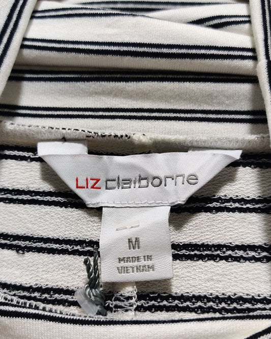 Liz Claiborne White Polyester For Women Crop Tops Medium