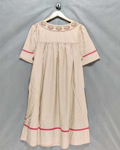 Bechamel Cream Polyester For Women Dresses S