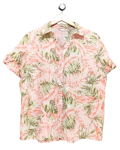 White Stag Pink Polyester For Women Top Shirt L