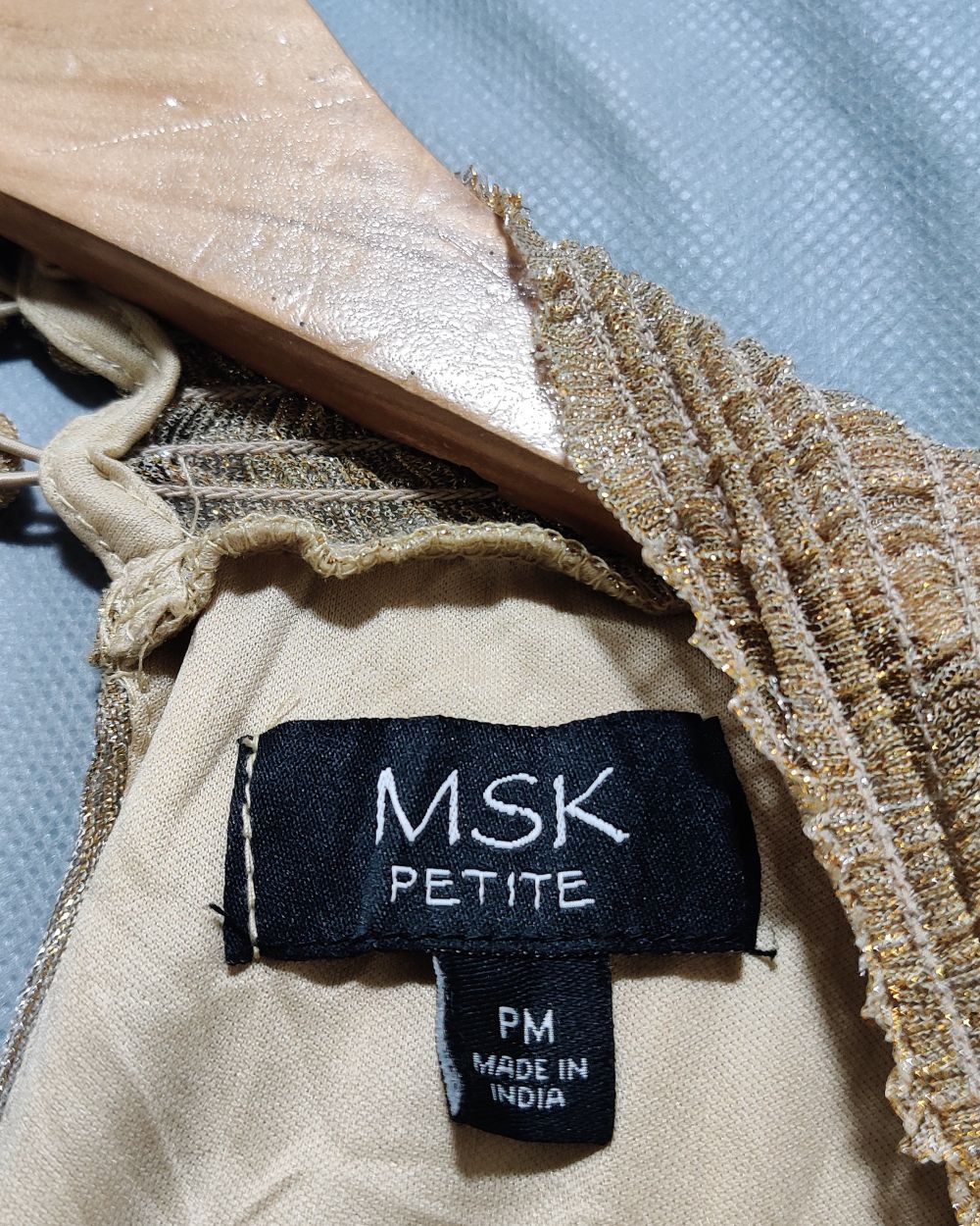 MSK Petite Cream Polyester For Women Dresses S