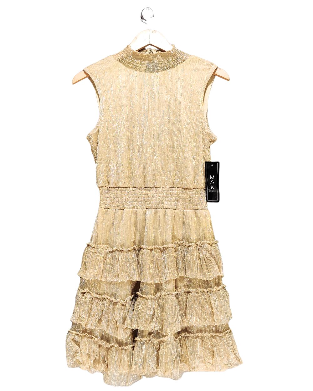 MSK Petite Cream Polyester For Women Dresses S