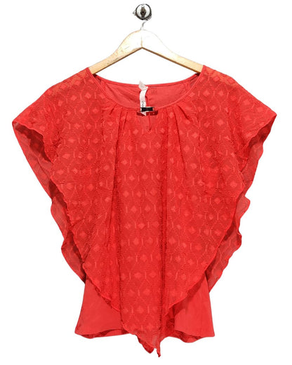 Ny Collection Orange Cotton For Women Crop Tops M