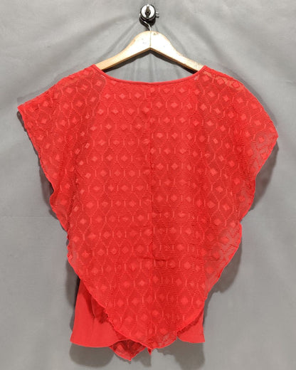 Ny Collection Orange Cotton For Women Crop Tops M