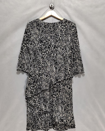Connected Petite Black Polyester For Women Dresses Medium