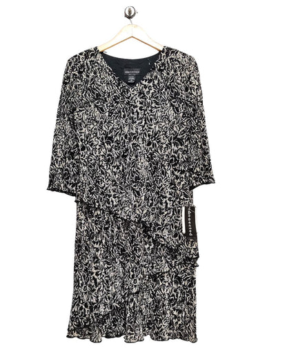 Connected Petite Black Polyester For Women Dresses Medium