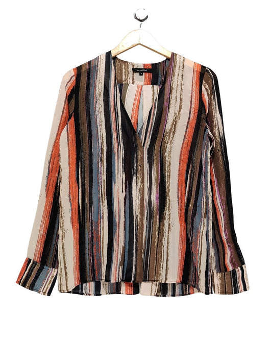 Olivaceous Multi Cotton For Women Crop Tops S