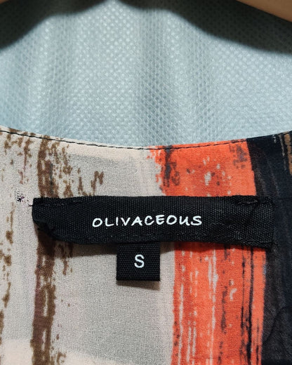 Olivaceous Multi Cotton For Women Crop Tops S