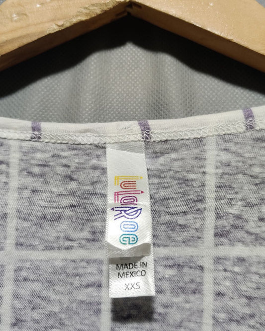 Lularoe White Cotton For Women Crop Top XXL