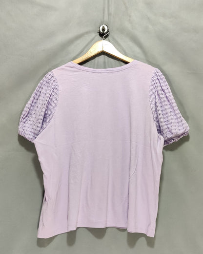 Calvin Klein Purple Cotton For Women Crop Top XL