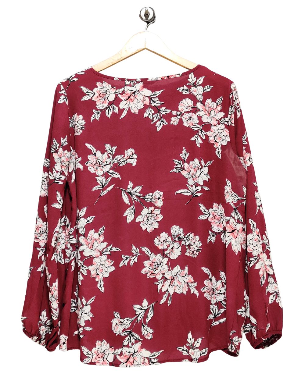 APT.9 Maroon Cotton For Women Crop Top L