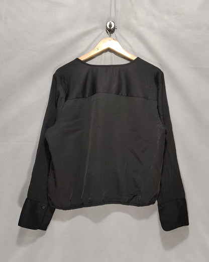 A New Day Black Cotton For Women Crop Top XL