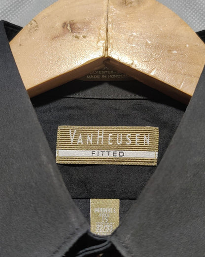 Van Heusen Black Cotton For Women  Top Shirt M