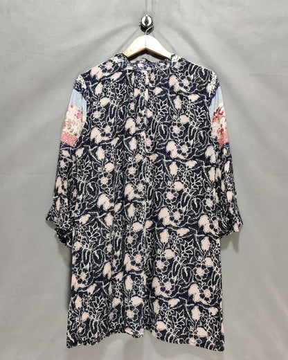 True Craft Blue Cotton For Women Crop Top M