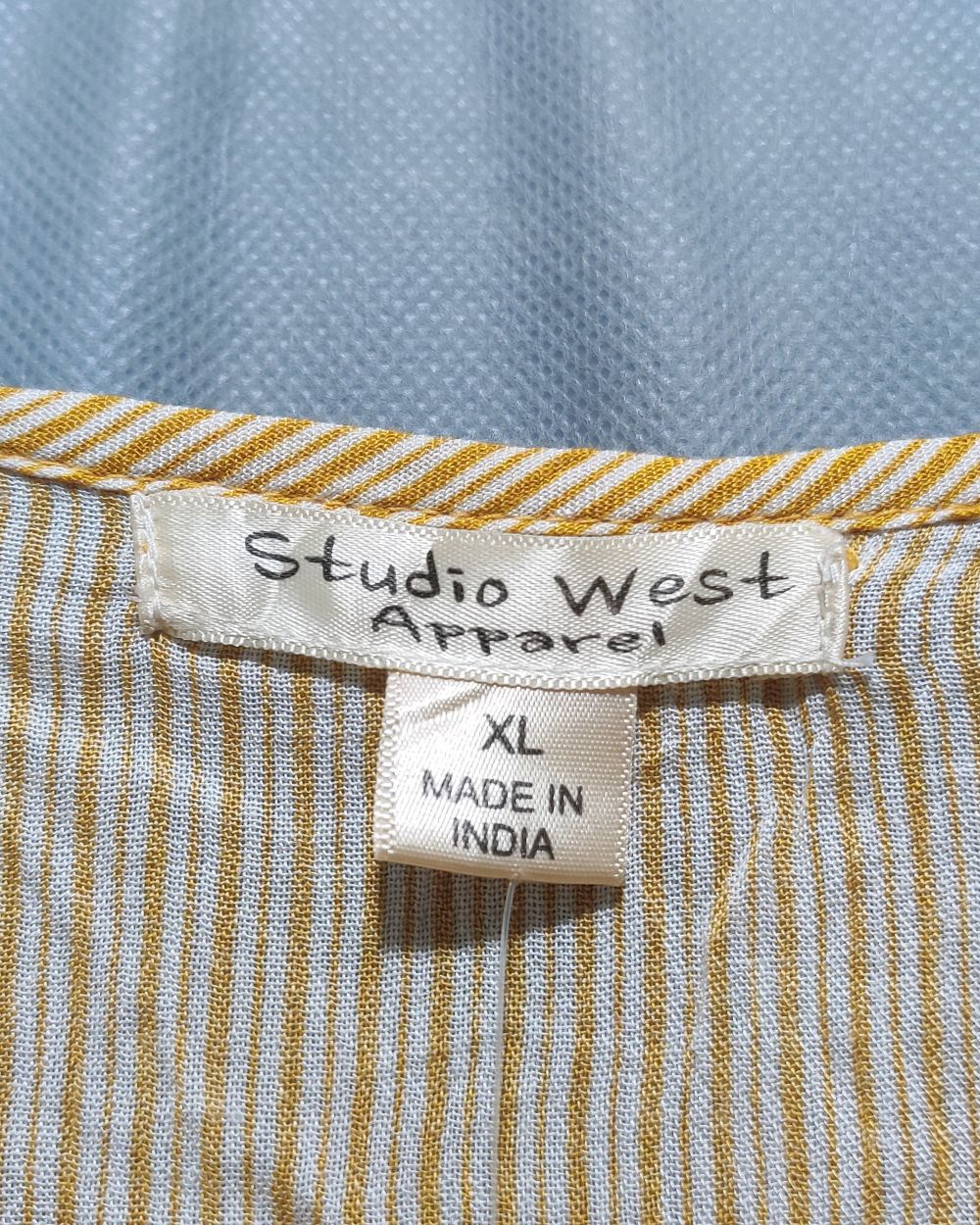 Studio West Apparel Yellow Cotton For Women Crop Top XL