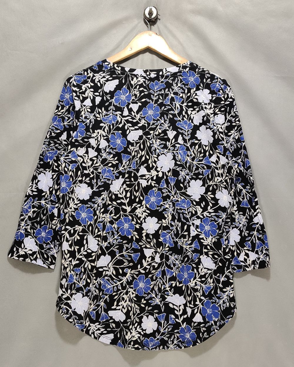 Jones New York Blue Cotton For Women Crop Top L