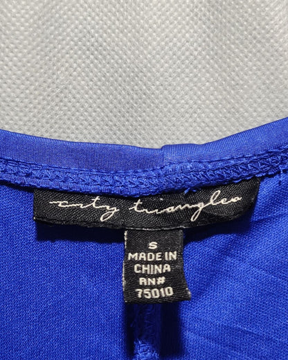 City Triangles Blue Cotton For Women Dresses S