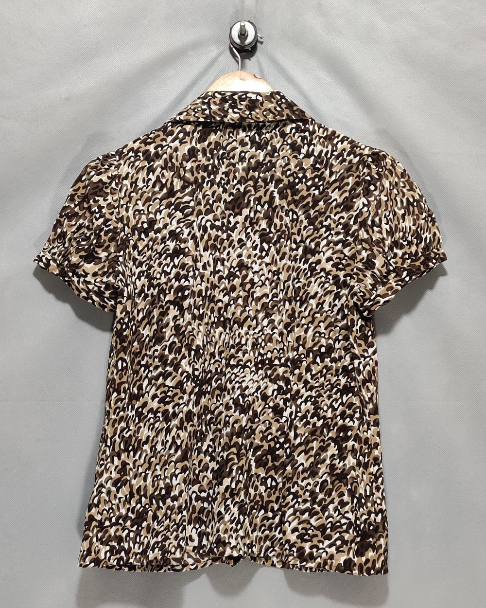 East 5th Brown Cotton For Women Crop Top S