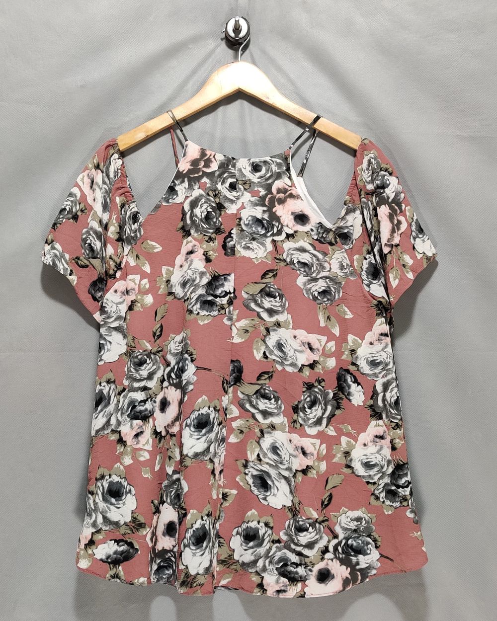 M.M Pink Cotton For Women Crop Top XL