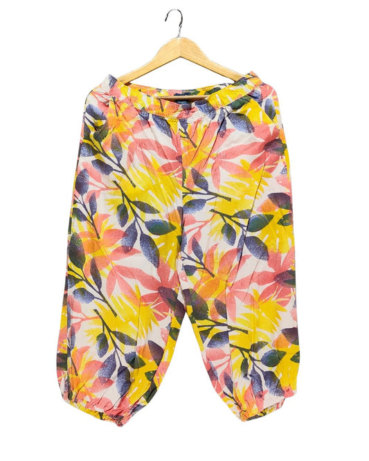 Caribbean Joe Multi Cotton Plazo For Women Large