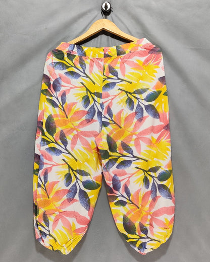 Caribbean Joe Multi Cotton Plazo For Women Large