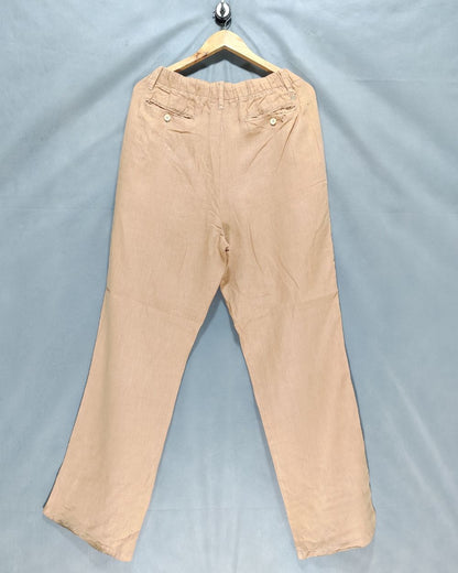 Manganitaville Brown Cotton Plazo For Women Large