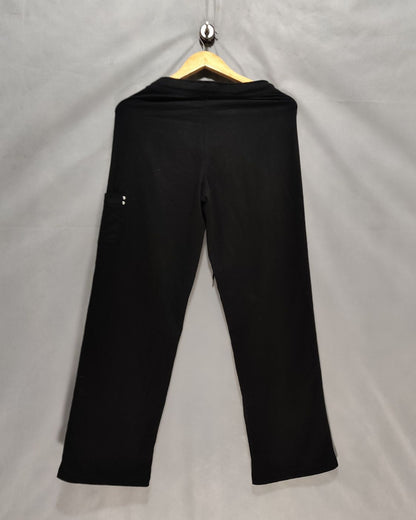 Thrift Queen White Cotton Plazo For Women X Large