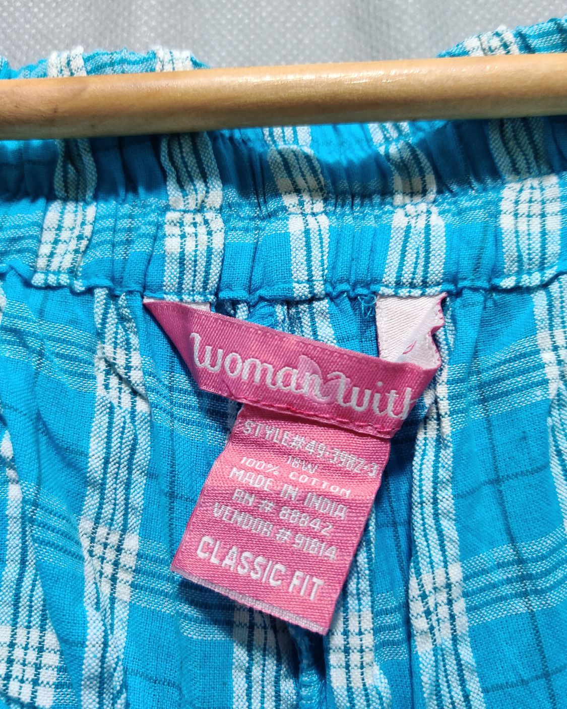 Women Within Blue Cotton Plazo For Women M