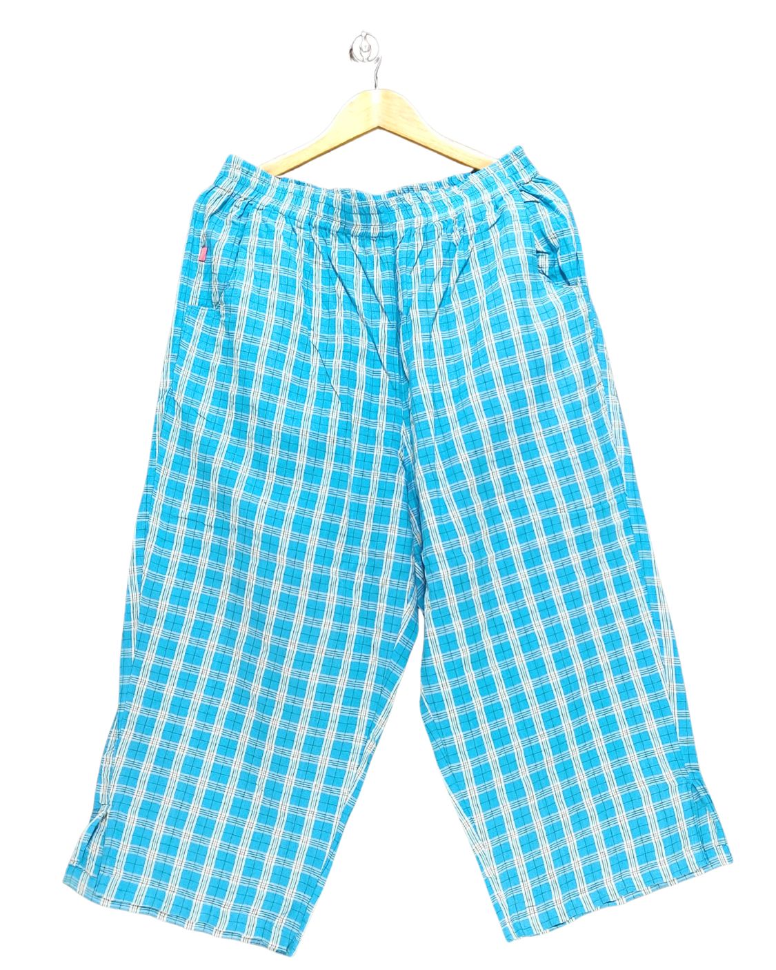 Women Within Blue Cotton Plazo For Women M