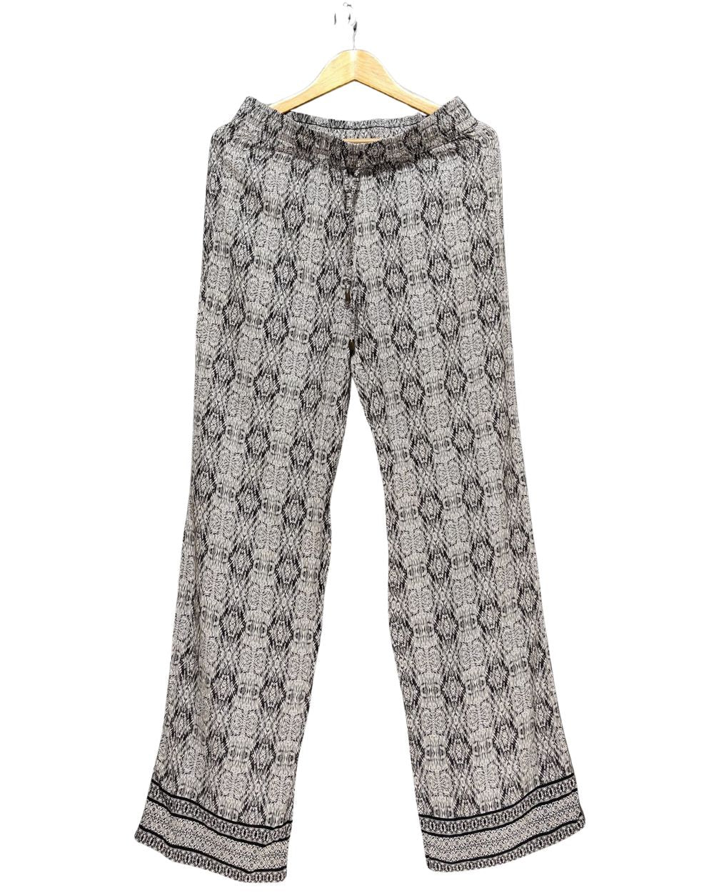 Willi Smith Gray Cotton Plazo For Women Small