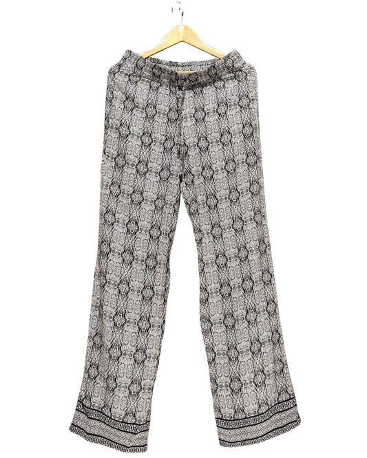 Willi Smith Gray Cotton Plazo For Women Small