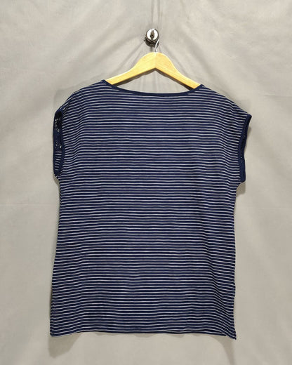 St John's Bay Blue For Women Crop Top L