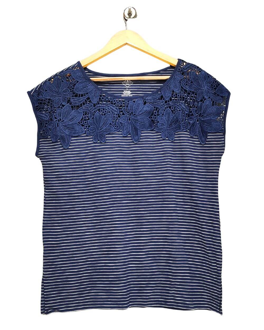 St John's Bay Blue For Women Crop Top L