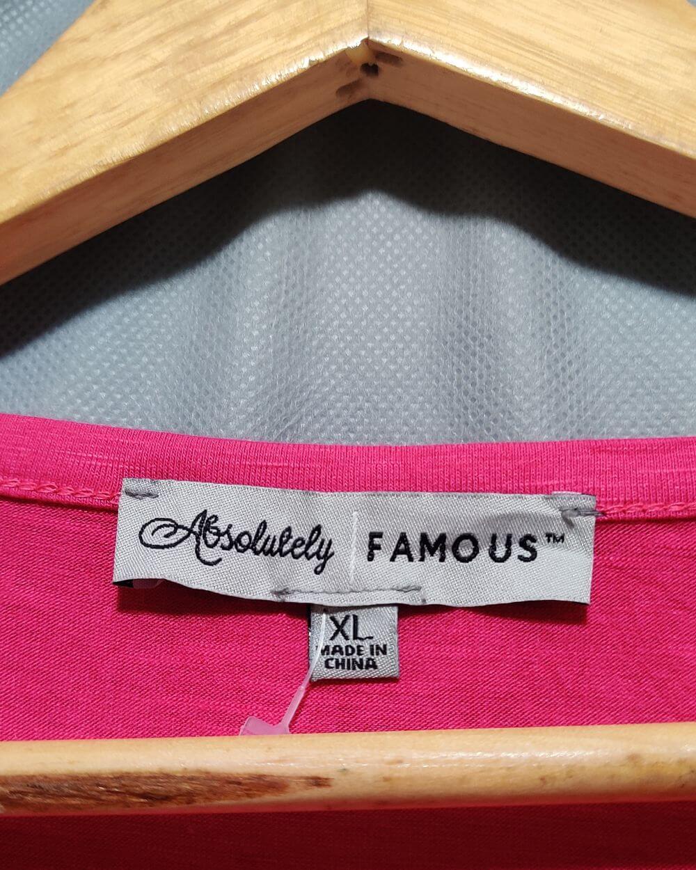 Almost Famous Pink  For Women Crop Top XL