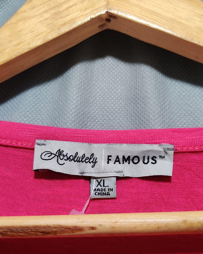 Almost Famous Pink  For Women Crop Top XL