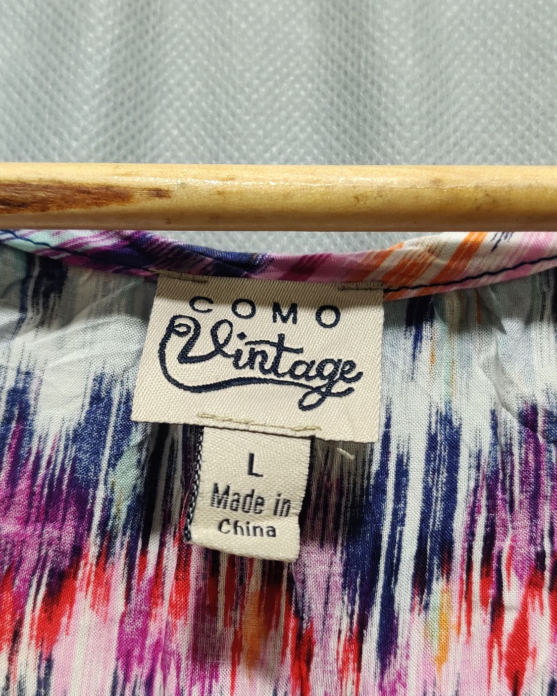Como Vintage Multi For Women Crop Top L