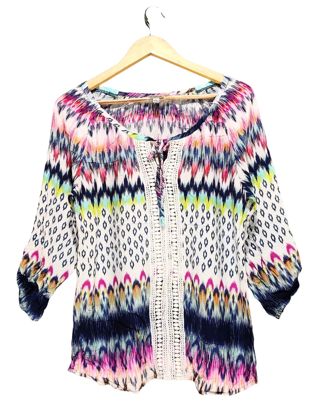 Como Vintage Multi For Women Crop Top L