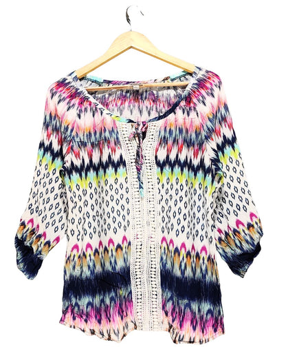 Como Vintage Multi For Women Crop Top L