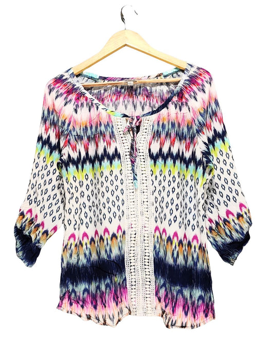 Como Vintage Multi For Women Crop Top L