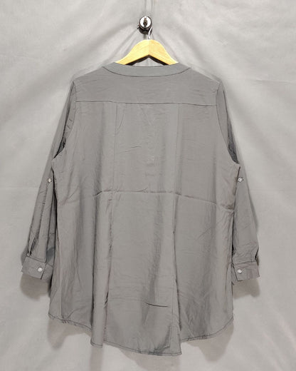 Thrift Queen Gray For Women Crop Top XXL