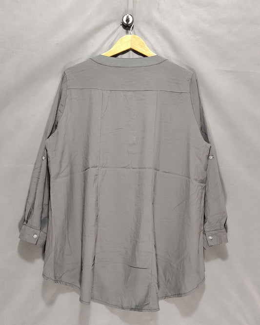 Thrift Queen Gray For Women Crop Top XXL