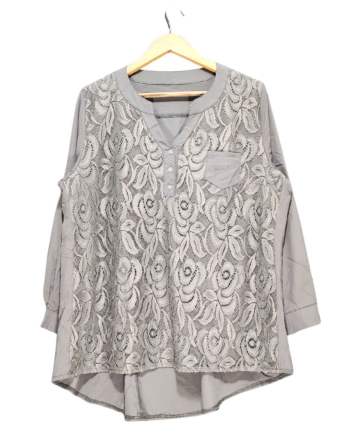 Thrift Queen Gray For Women Crop Top XXL